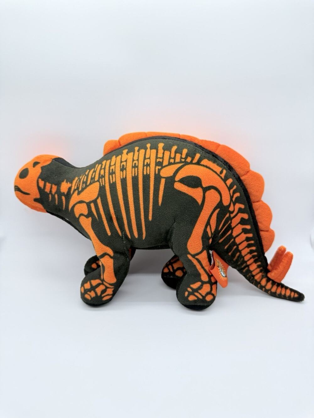 Adventure Planet Skeledons Stegosaurus Plush Toy 15.5" Long Halloween